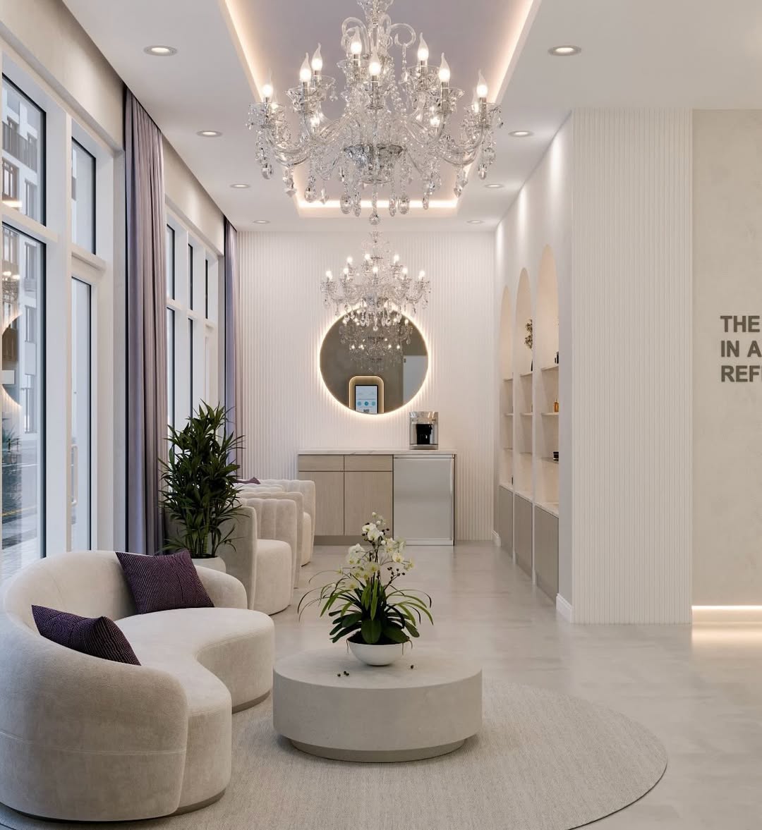 Luxury med spa interior